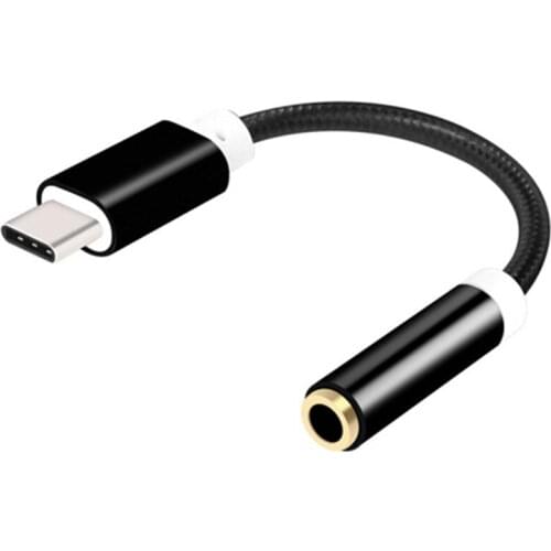 USB Type C To 3.5mm Audio Jack Adapter for Wired Headphones Connecting Cellphones Type C To Earphones Cable Converter