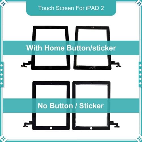 Touch Screen For iPad 2 A1397 A1396 A1395 9.7'' Touch Panel LCD Outer Display Replacement Digitizer Sensor Glass With Gift