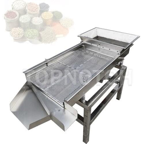 Mesh Food Vibrating Sieve Machine Shake Deck Screener Impurities Remover Large Granular Material Screening Maker