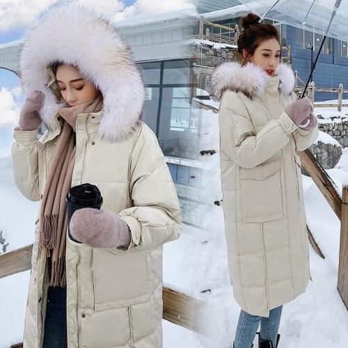 Special offer not refund don't change to film white duck down down jacket female long heavy hair lead the new fashion