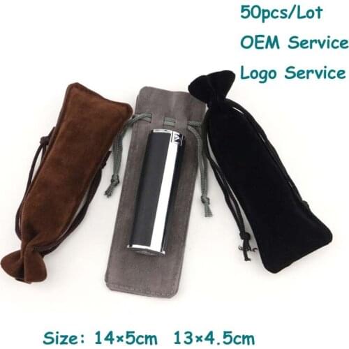 Lip Stick Packing Gift Bag 50Pcs/Lot Make Up Tools Bolsa Gloss Tube Sachet Jewelry Pouch For Wedding Candy Can Customized Logo