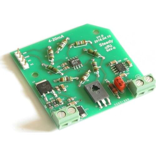 Voltage controlled 4--20 mA signal generator