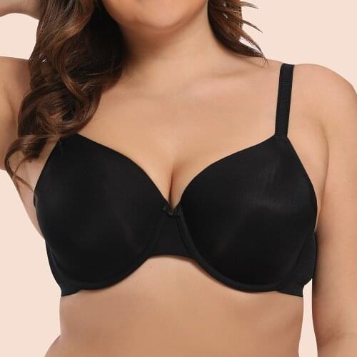 Plus Size Womens Bra Sexy Big Bralette Lager Full Cup Underwired Support Lingerie B C D DD E F G H I J Cup