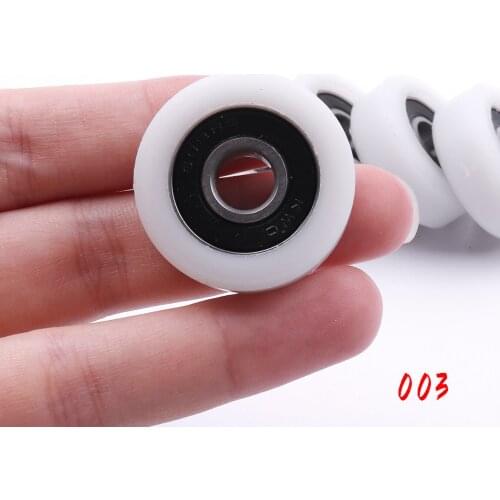 1pcs 8x30x11mm Door and Window Pulley Injection Molding Bathroom Nylon Bearing Outer Ring Plane Injection Molding Plastic