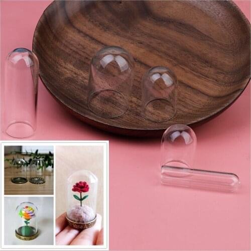 1pc Tube belll jars glass globe pendant glass bottle vial cover dome pendant handmade different size to select
