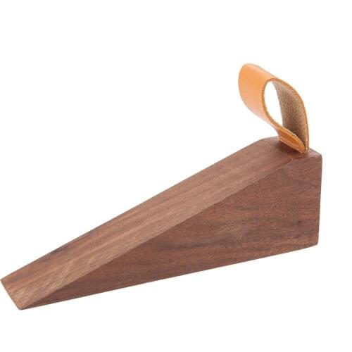 1 pc solid wood door stopper home improvement for bedroom store door wall protector door handle bumper