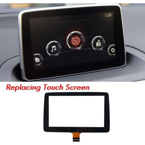 7Inch Contact Screen Panel Glass Digitizer for 2014 2015 2016 Mazda 3 Radio Navigation 7inch BHP1611J0D YPDMYF-14E800-AE