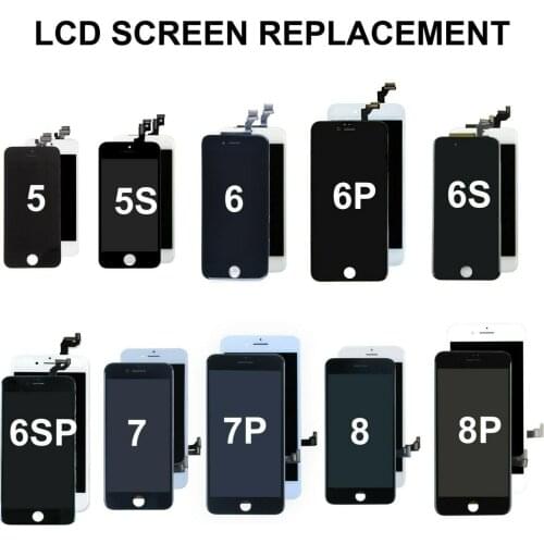 AAA+++ Quality For iPhone 5S LCD Screen Diaplay 100% No Dead Pixel Replacement Pantalla For iPhone 6 6S 7 8 Plus LCD Diaplay