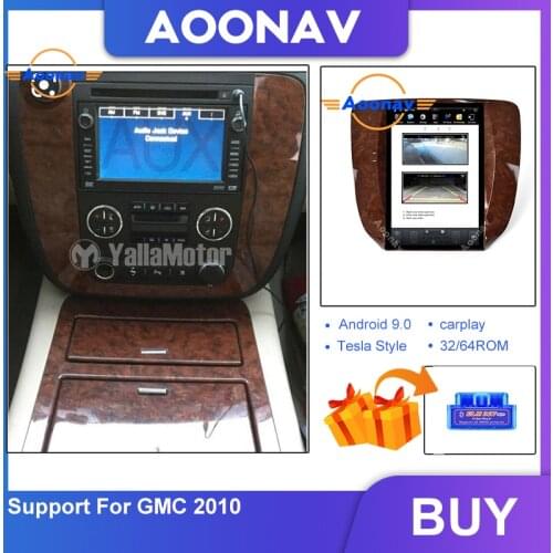 CAR tesla style vertical touch screen auto audio stereo for GMC 2013 CAR auto radio audio GPS navigation head unit video player