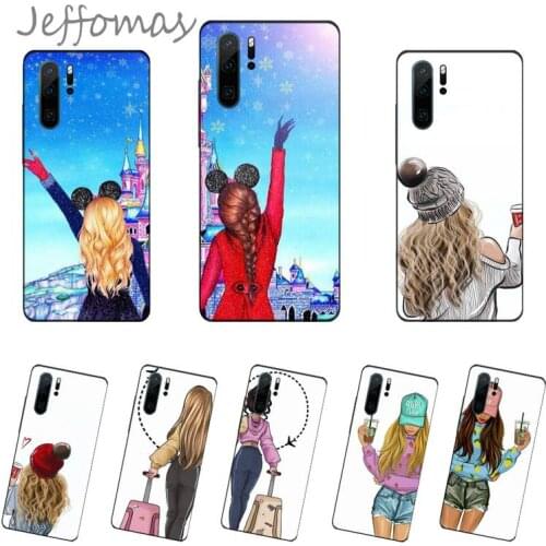 Girlfriends Bff Best Friends Coque Shell Phone Case For Huawei Y5 Y6 II Y7 Y9 PRIME 2018 2019 NOVA3E P20 PRO P10 Honor 10
