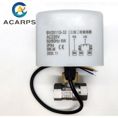 1/2" Electric Stainless Steel Ball Valve Three-Wire Two-Point Control Stainless Steel Motorized Ball Valve 220V 24V 12V