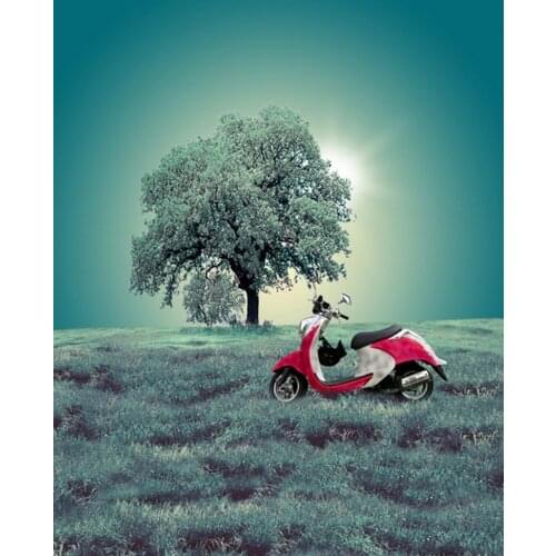 Grass Tree Photography Backdrops Photo Props Studio Background 5x7ft