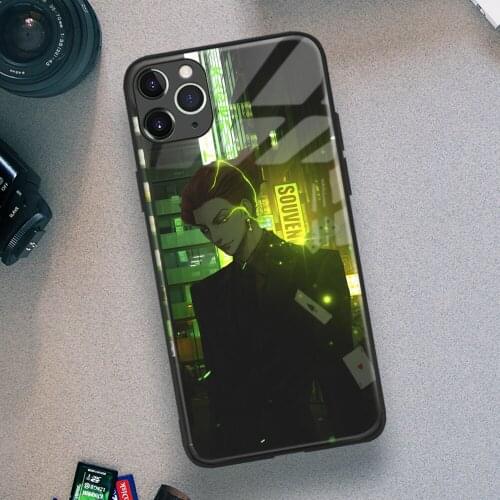 Hisoka Hunter X Hunter Anime Soft TPU Glass Phone Case for IPhone SE 6s 7 8 Plus X Xr Xs 11 12 Mini Pro Max Samsung Xiaomi Redmi