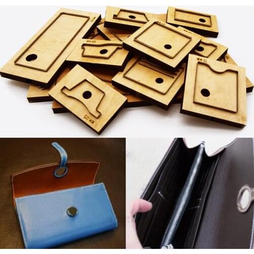Herramientas para cuero leather fabric cutter wallet card holder die cutter knife mould hand punch tool pattern