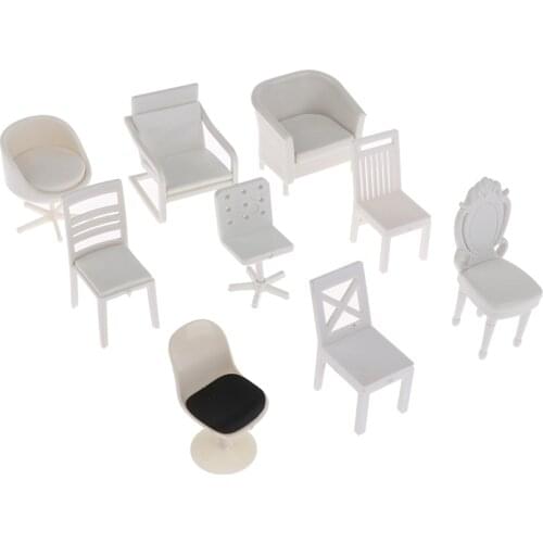 Dollhouse Miniature Furniture Chair Sofa Stool Model Doll House Decor Toy Doll House Decoration Doll House Miniature Accessories