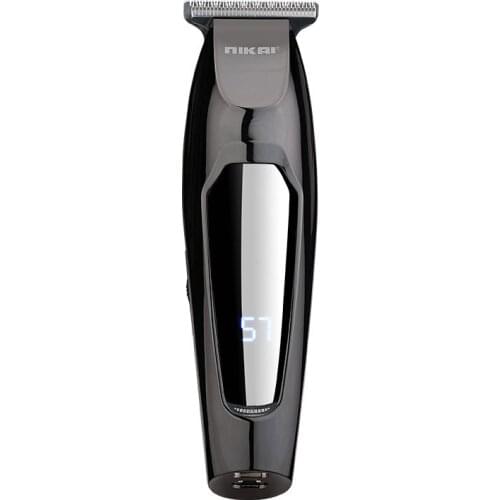 Nikai Gradient LCD Digital Display Rechargeable Hair Clipper Retro Electric Clipper Hair Salon Strong Electric Fader