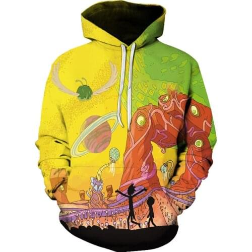 2021 new 3D digital hoodie men and women casual anime cartoon hooded sportswear boys and girls pullover sports