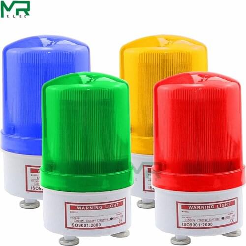 New LED strobe Alarm Lamp light siren 12V, 24V, 110V, 220V rotating warning light, strong magnetic base installation alarm