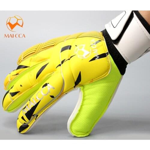 Goalkeeper Gloves Soccer Wearable Slip Resistant Football Keeper Latex Goalie Gloves Professional Double Protection