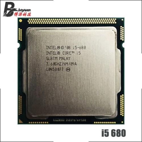 Intel Core i5-680 i5 680 3.6 GHz Dual-Core CPU Processor 4M 73W LGA 1156