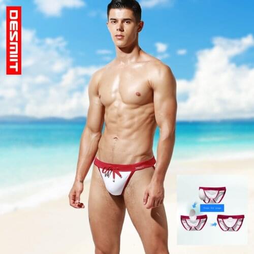 Push Up Pad Men Swim Briefs Sexy Swimwear Bikini Swimming Trunks Man Swimsuit Tanga Bath Suit Shorts 2020 Desmiit Zwembroek