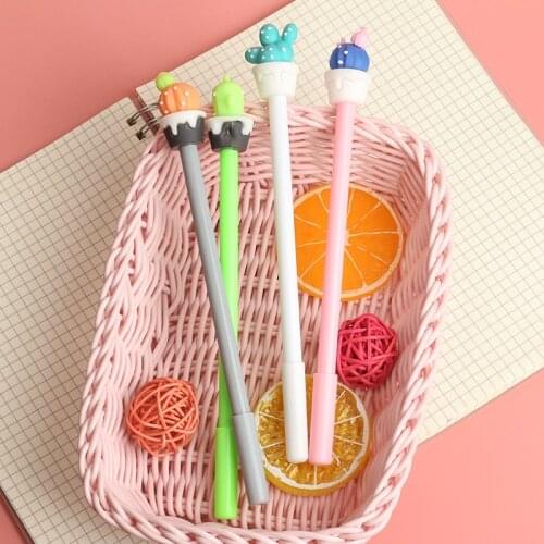 Cute Pens Cactus Writing Gel Pen School Fashion Office Kawaii Supply Korean Stationery