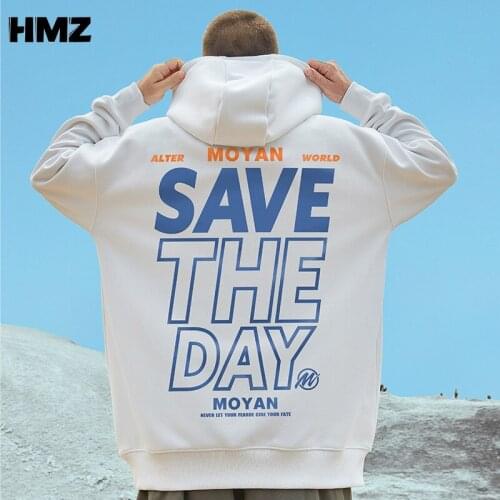 HMZ Men Hip Hop Hoodies Casual Hooded Sweatshirt Men High Street Harajuku Hoodie Sweatshirt Long Sleeve Clothes Men 2021 Autumn