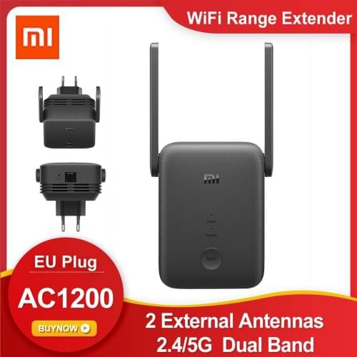 Xiaomi Mi AC1200 WiFi Range Extender WiFi Router Amplifier 2.4/5GHz Dual Band WiFi Signal Router Network Expander Repeater Home
