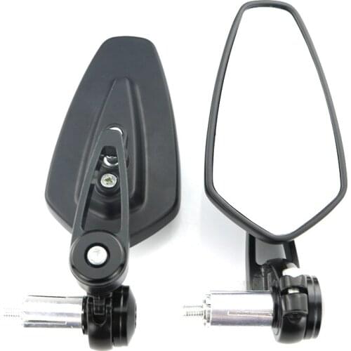 Fit For Suzuki Yamaha KTM Motorcycle 7/8" 22mm Universal handle bar Rearview Side Mirrors Handlebar End Mirror Aluminum