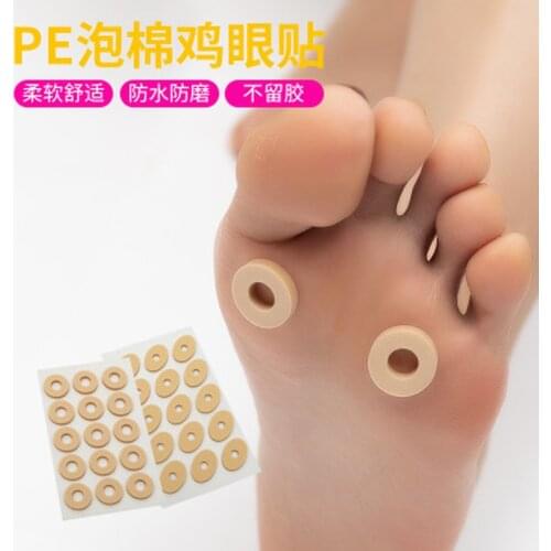 1 Sheet Adhesive Callus Cushions Foam Round Toe Foot Corn Bunion Protectors Pads Pain Relief Pads Foot Corn Removal Remover