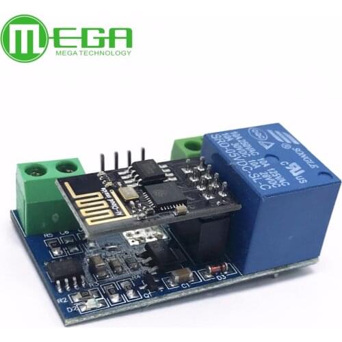 1pcs ESP8266 Esp01 ESP-01 Network Wireless WIFI Relay Module Internet Of Things IOT APP Controller Adapter Board 5V 10A DC 250V