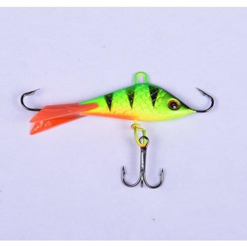 1PCS Quality Winter Ice Jig 5cm 7.5g Fishing Lure VIB Fake Lure Artificial Bait Leurre Balancer for Fishing Carp Pike Perch