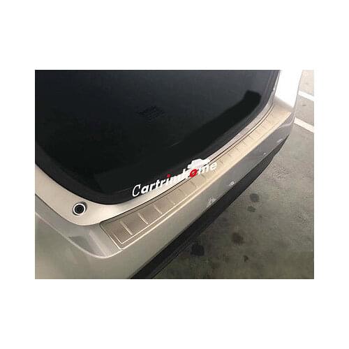 Steel Outer Rear Bumper Protector Sill Plate Cover 1pcs For Toyota Prius 2016