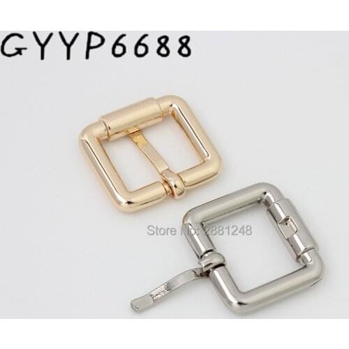 10-30pcs 4colors Inner 19mm (1") X16mm nickel color non turn buckle square belts bags fasteners silder buckle pin buckle