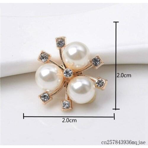 1000pcs Rhinestone Pearl Button Decoration Flatback Craft Plastic Flower Scrapbook Accessories
