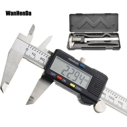 6 inch electronic digital metal caliper stainless steel metal vernier caliper Wanhenda 150mm measuring tool caliper