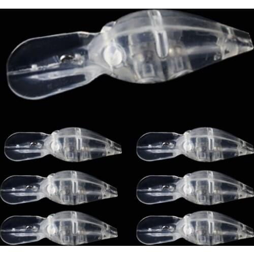 7.6CM/8.6G 50pcs Blank Unpainted Bait DIY Minnow Crankbait wobbler Unpainted Lure Freshwater Fishing Blank Hard Lures Isca Pesca