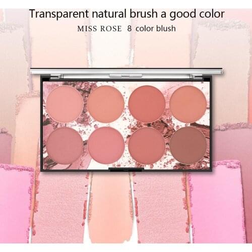 8 colors, pastel blush, natural moisturizing contour, natural makeup, facial cleanser, and ruddy best 04Natural and durable