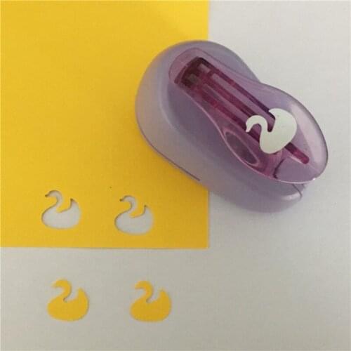Free shipping 14mm Swan Hole Puncher Scrapbooking Goose Shaped Paper Cutter Scrapbook Embossing Machine Decorative Craft Punch