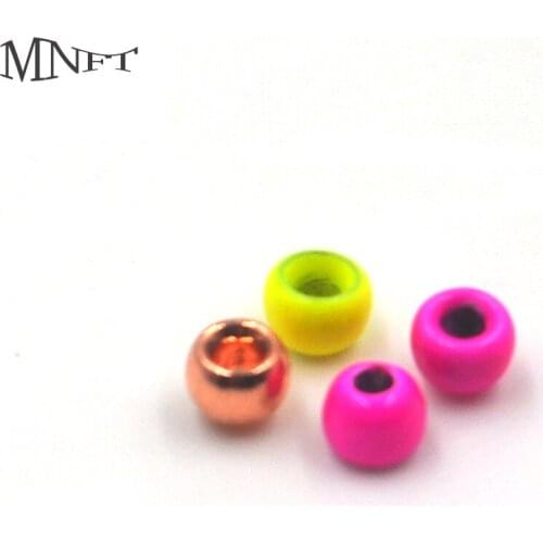 MNFT 50Pcs 2.4mm Fly Tying Brass Beads Head Fly Fishing Beads Materials