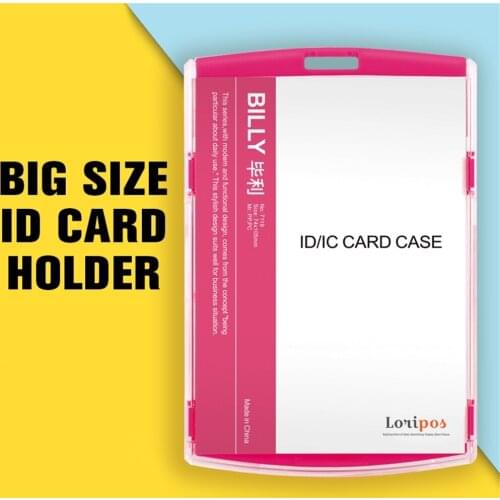 Card Bag Name Badge Cards Case Business Card Holder Storage Plastic Passport Cover With Nack Lanyard Company Office Supply