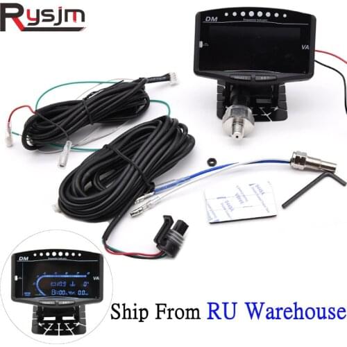 5 In 1 12V/24V Car Truck LCD Digital Oil Pressure Gauge/Tachometer/Volt Voltmeter /Water Temperature Gauge/Fuel Gauge