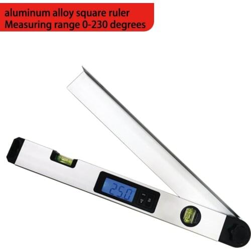 Digital Angle Finder Gauge 0-230 Degree Protractor Ruler Miltre Angle Finder With LCD Display Spirit Level Back-Light