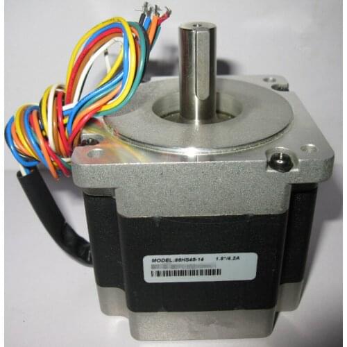 CNC NEMA34 Stepper Motor 4.5Nm 643oz-in 2phase 4.2A D=12.7mm 86HS45-14 Hybrid Stepper Motor for CNC Engraving Machine