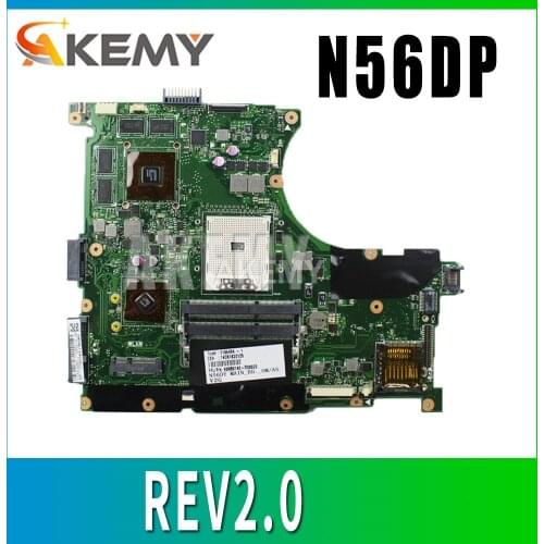 For ASUS N56D N56DP Laptop motherboard N56DP REV2.0 mainboard 60-NQOM1002-(C03) Free shipping