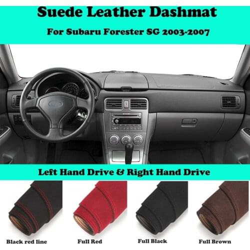For Subaru Forester SG 2003 2004 2005-2007 Suede Leather Dashmat Dashboard Cover Pad Dash Mat Car-Styling Accessories LHD RHD