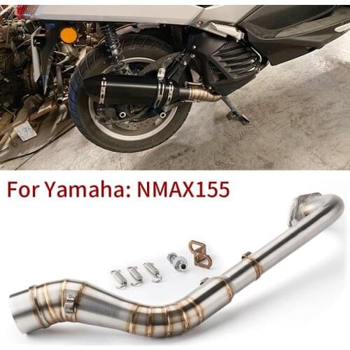 For Yamaha NMAX155 exhaust NMAX125 nmax 125 muffler Motorcycle exhaust middle link pipe collector front pipe