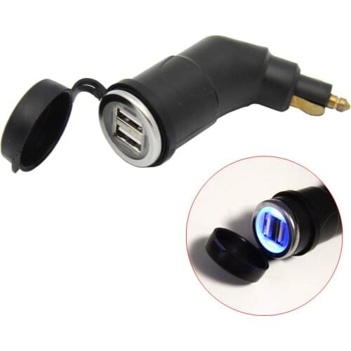 F800GS F650GS F700GS R1200GS Double USB Port Adapter w/ LED Light for BMW F 650/700/800 GS | R 1200 GS