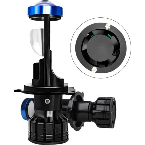 H4 LED Headlights Car H4 Mini Projector Lens 6000K 12V High Low Beam Auto Fog Lights for Car Motorcycle Canbus bi led H4 H7