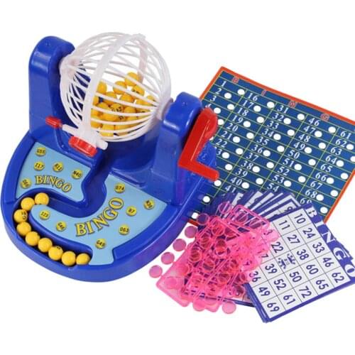 Lottery Lucky Balls Bingo Game Machine Set Children Desktop Educational Toy